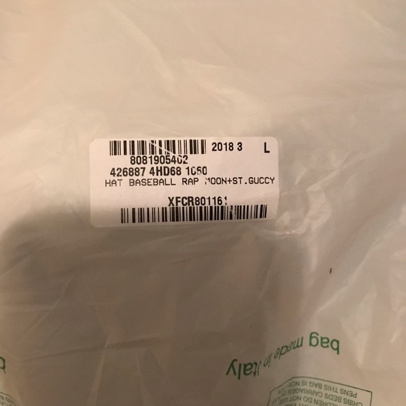 Gucci mens leather baseball style cap complete $695 nwt size Large - Picture 8 of 13